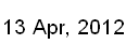 13 Apr, 2012