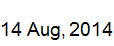 14 Aug, 2014