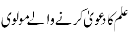علم کا دعویٰ کرنے والے مولوی - sufficiant in knowledge deficient in deeds 