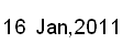 16 Jan, 2011