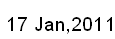 17 Jan, 2011