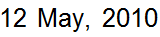12 May, 2010