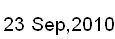 23 Sep, 2010