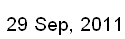 29 Sep, 2011