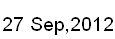 27 Sep, 2012