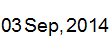 3 Sep, 2014