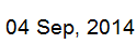 4 Sep, 2014