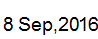 8 Sep, 2016