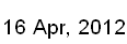 16 Apr, 2012