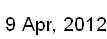 9 Aprl, 2012