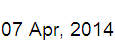 7 April, 2014