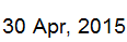 30 Apr, 2015