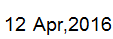 12 Apr, 2016