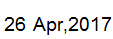 26 Apr, 2017