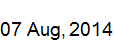 7 Aug, 2014