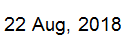 22 Aug, 2018