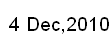 4 Dec, 2010