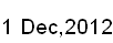 1 Dec, 2012