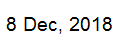 8 Dec, 2018