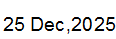 25 Dec, 2025
