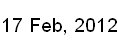 17 Feb, 2012