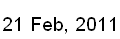 21 Feb, 2012