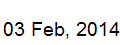 3 Feb, 2014
