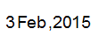3 Feb, 2015