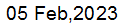 5 Feb, 2023