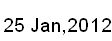 25 Jan, 2012