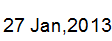 27 Jan, 2013