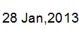 28 Jan, 2013