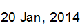 20 Jan, 2014