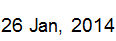 26 Jan, 2014