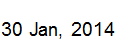30 Jan, 2014