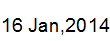 16 Jan, 2014