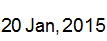 20 Jan, 2015