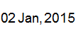 2 Jan, 2015