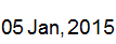 5 Jan, 2015
