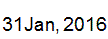 31 Jan, 2016