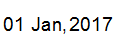 1 Jan, 2017