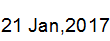 21 Jan, 2017