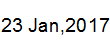 23 Jan, 2017