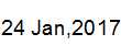 24 Jan, 2017