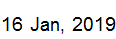 16 Jan, 2019