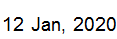 12 Jan, 2020