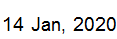 14 Jan, 2020