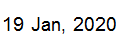 19 Jan, 2020