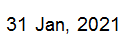 31 jan, 2021