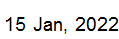 15 Jan, 2022